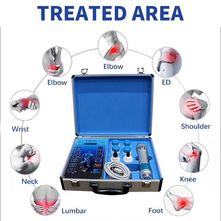 Touch Screen Electromagnetic Shockwave Therapy Machine With 7 Heads ED Treatment