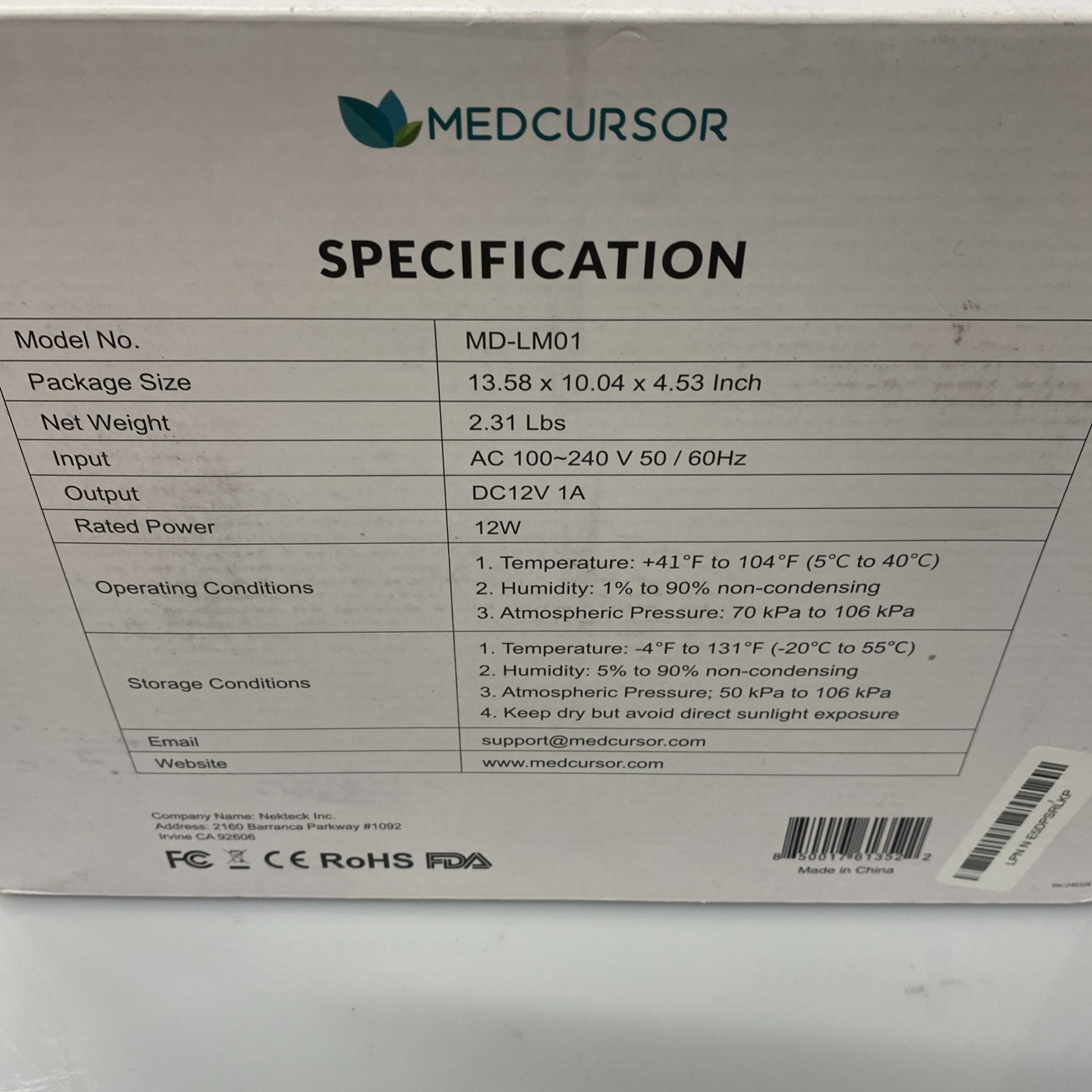 Medcursor Air Compression Leg Massager with Heat – Open Box