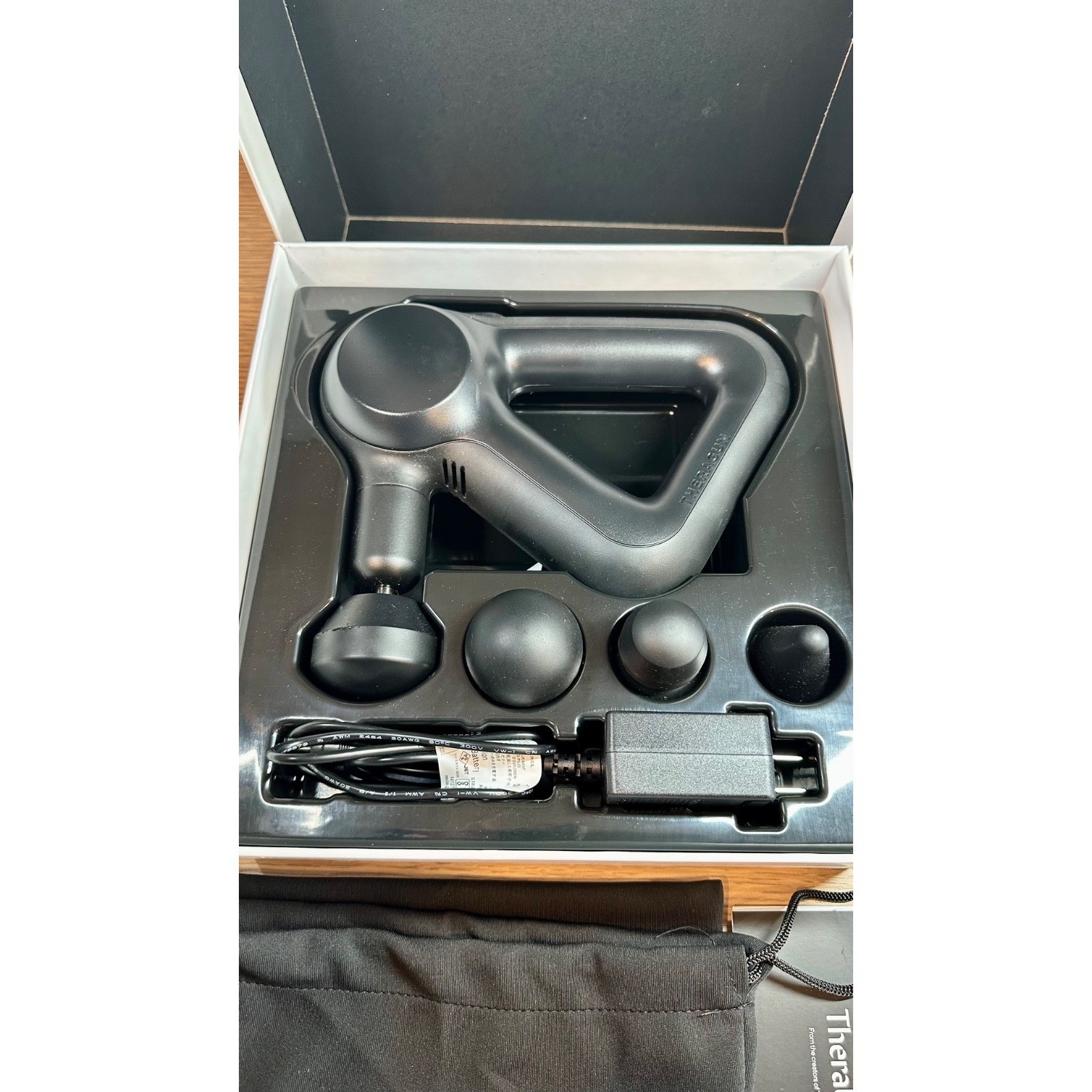 Theragun Prime Open Box Complete w Video Tested 4 Attachments
