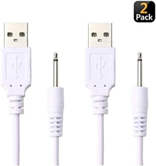 2 Pack Fast Charging USB Cables – Durable 2.5mm Charger for Multiple Devices