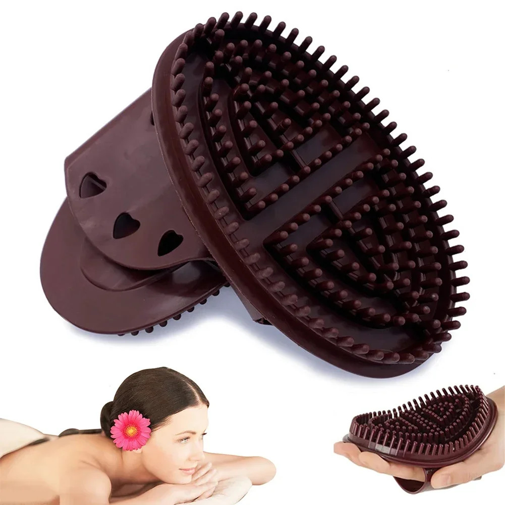 2Pcs Portable Body Massage Brush Meridians Brush Soft Cellulite Massage Comb