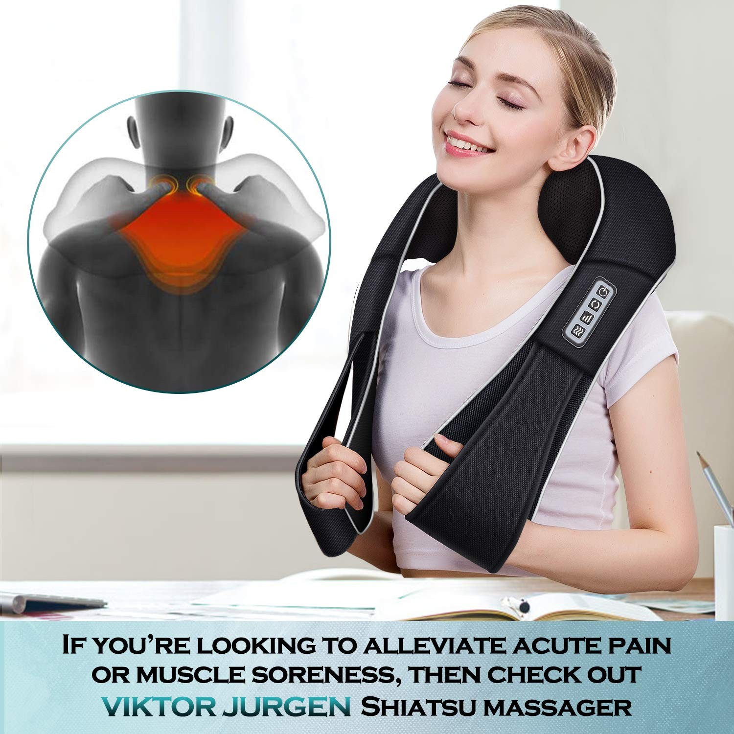 VIKTOR JURGEN Christmas Gifts for Women & Men, Shiatsu Neck and Shoulder