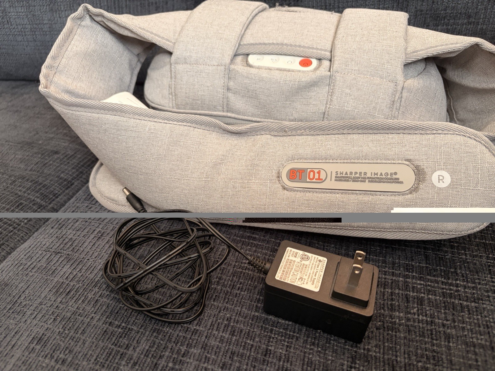 Sharper Image BT 01 Shiatsu Cordless Massage Belt, Gray