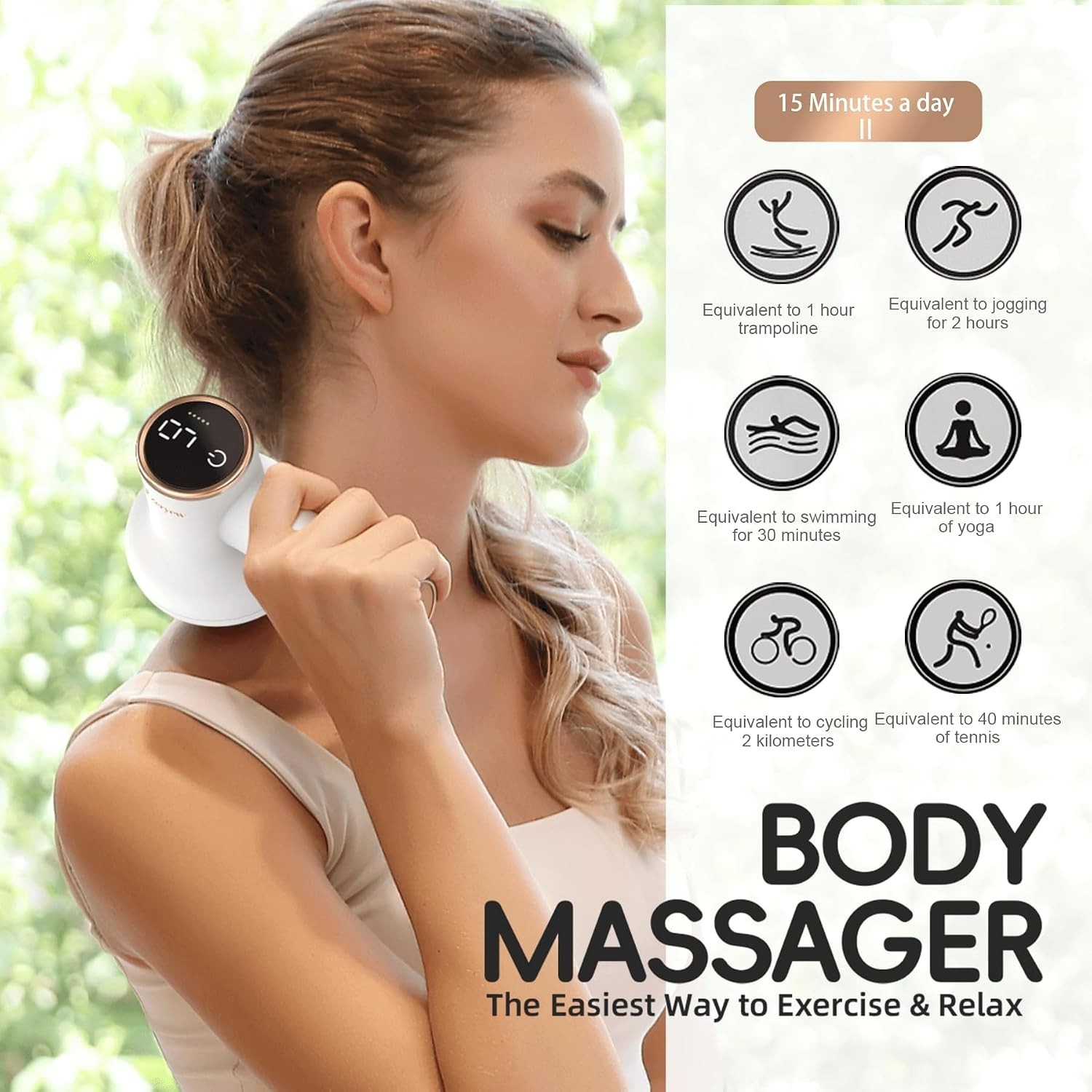 Portable Lymphatic Drainage Massager: Rechargeable Device for Full Body Wellness