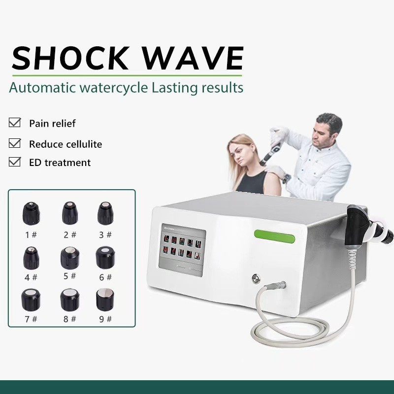 10Bar Pneumatic Shockwave ED Therapy Shock Wave Machine Deep Relief Chronic Pain