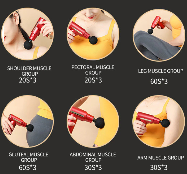 Massage Gun Massager LCD Percussion Muscle Therapy Deep Tissue Portable Light AU