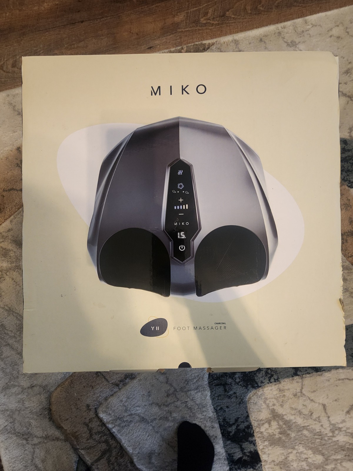 MIKO Foot Massager Machine with Deep-Kneading, Compression, Shiatsu, and Heat