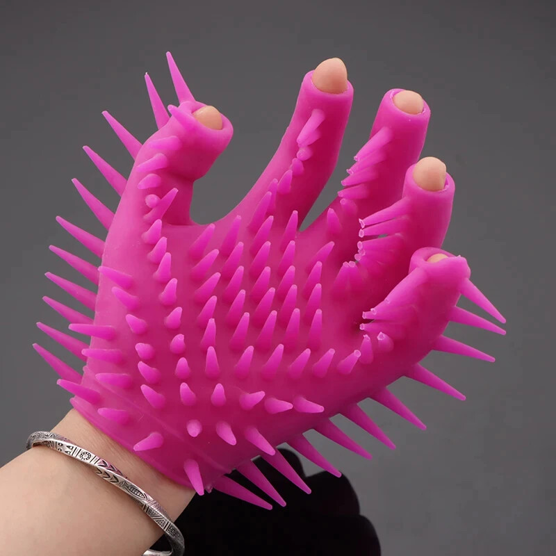 Massage Spikes Glove Accessories Breast Nipple Massager for Couple Flirt