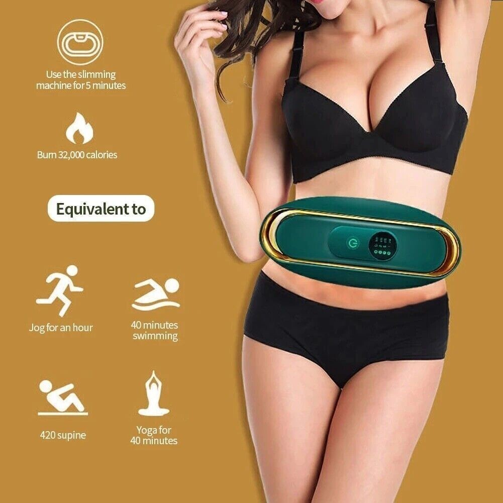Electric Vibrating Waist Trimmer Massage Belt Slimming Body Shaper Home Gym