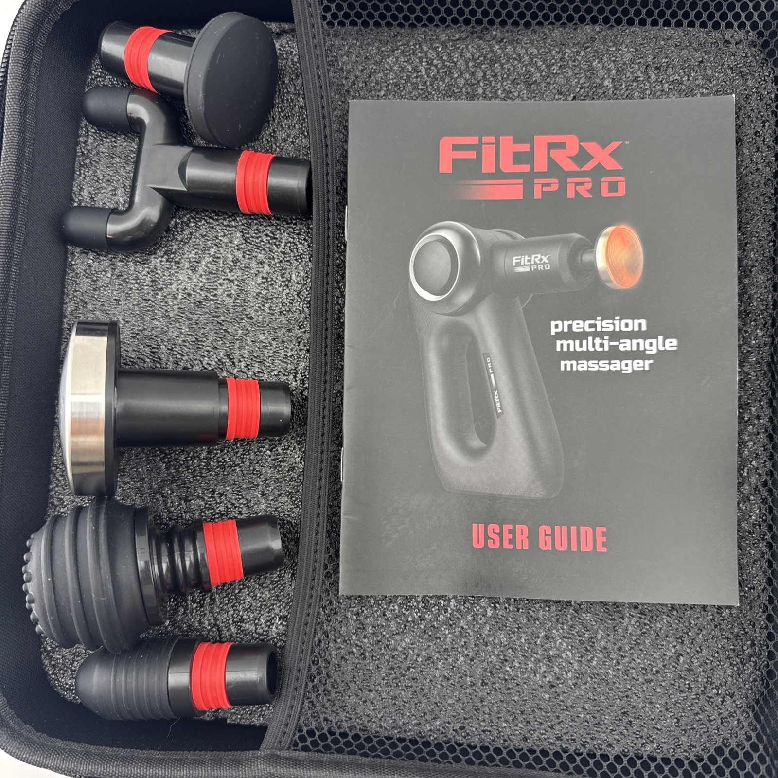 Tzumi FitRx Pro Handheld Therapeutic Percussion Massage Gun 7610