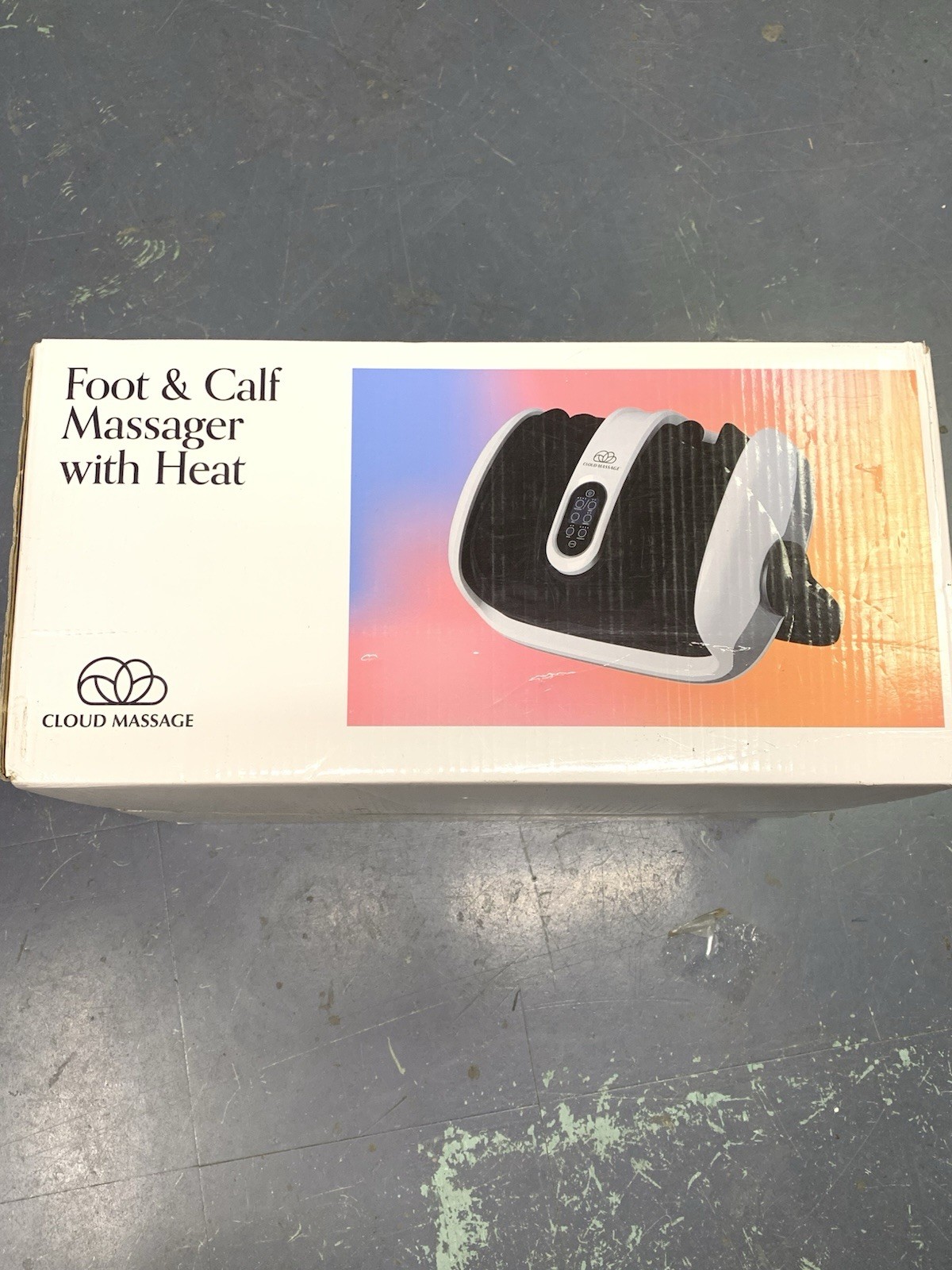 Cloud Massage Shiatsu Foot Massager with Heat Deep Kneading for Pain Relief Gray