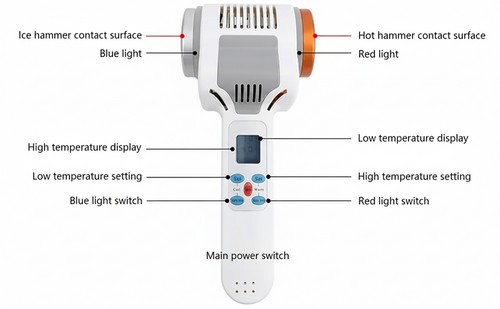 Beauty Personal Care Hot and Cold Hammer Rejuvenation Facial Machine Home Use