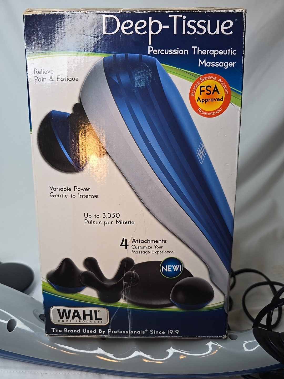 Wahl Deep Tissue Percussion Massager Handheld Therapy Variable Intensity