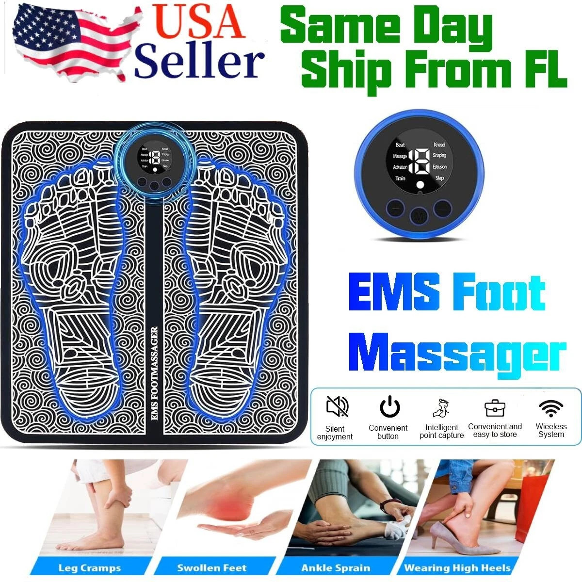 NEW 2025 EMS Foot Massager Nooro Neuropathy Feet for Circulation and Pain Relief