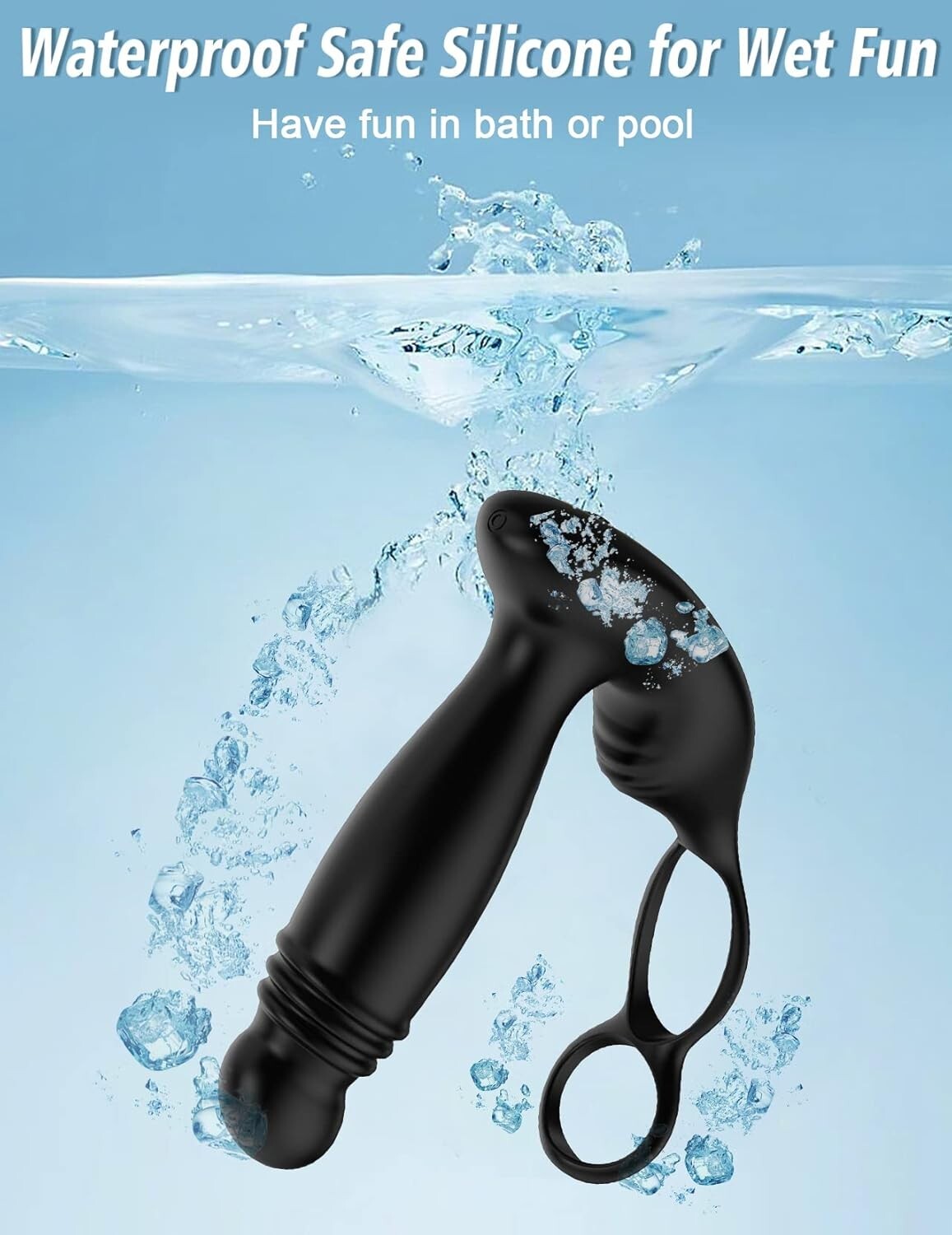 Remote Powerful Flapping Prostate Massager Dual Motor Male Waterproof Vibrators