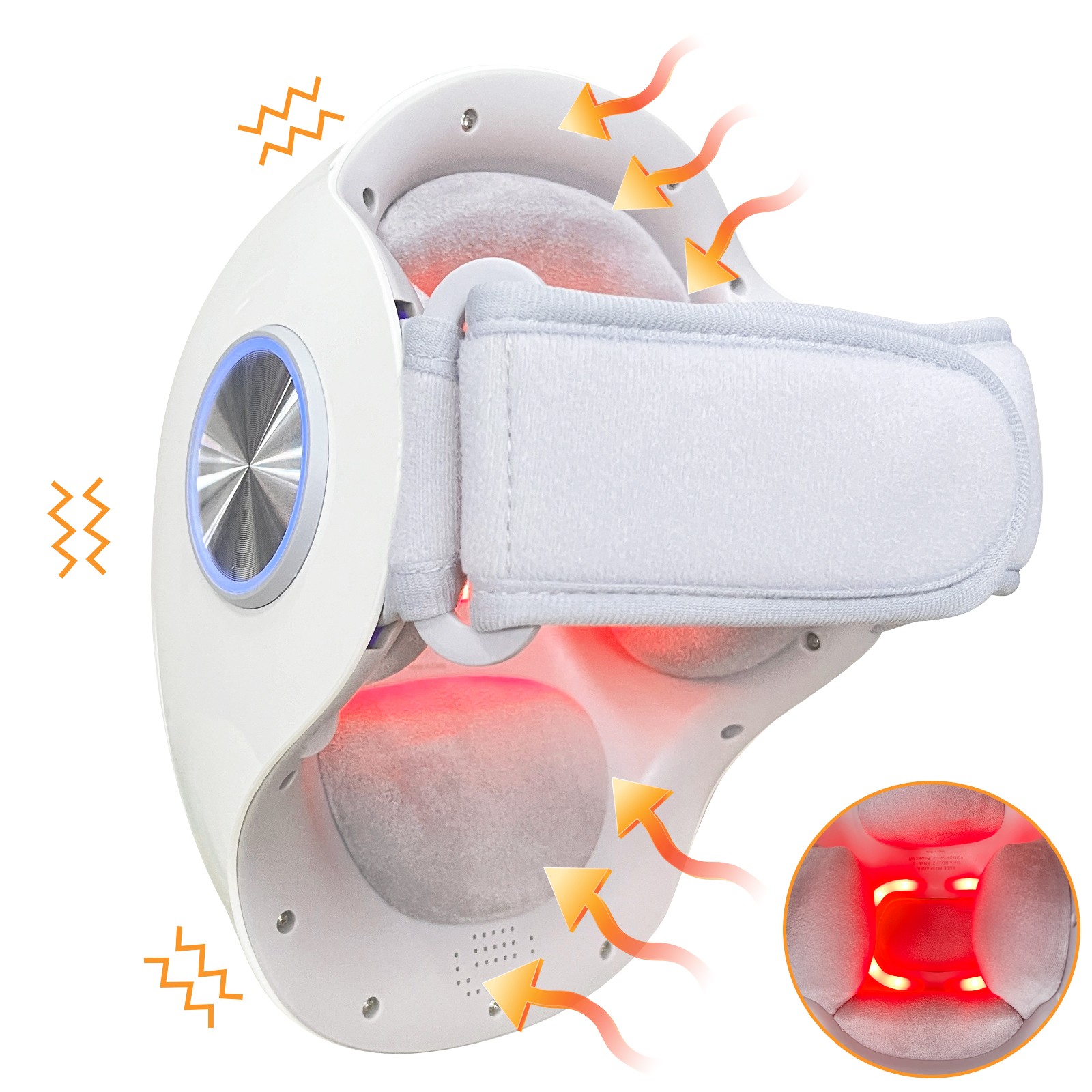 Heated Knee Therapy Massager with Vibration for Arthritis and Muscle Pain Relief
