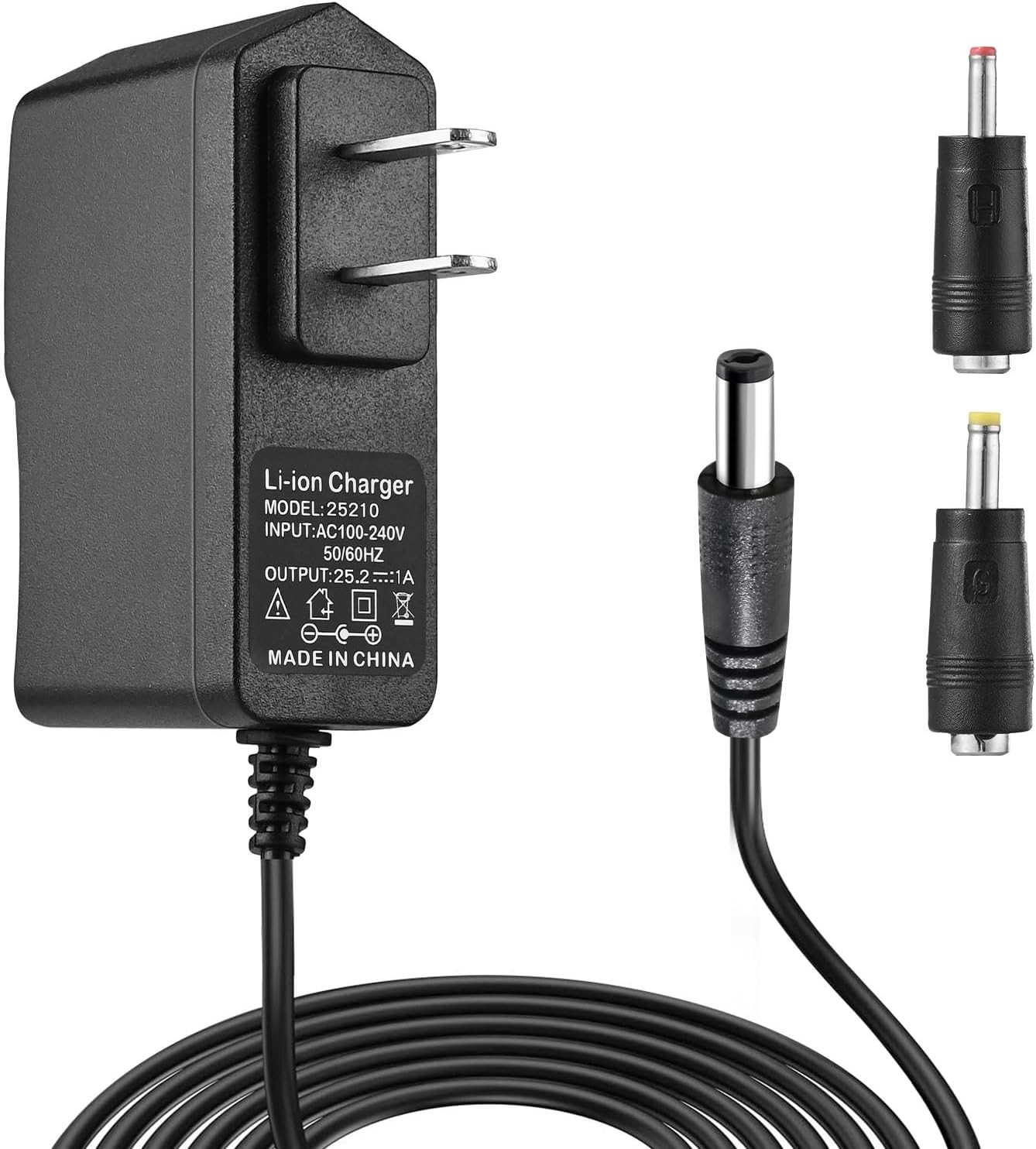 Dragonli 24V Massage Gun Charger – 1A Lightweight Barrel Connector Power Supply