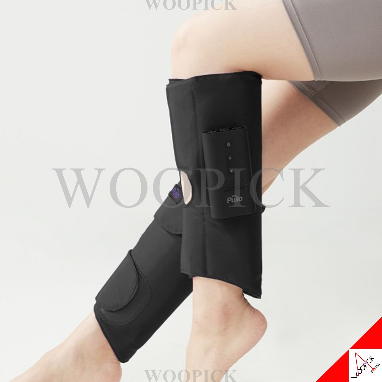 Pulio Wireless Heat Air Pressure Leg Calf Massage Machine Massager Black Edition