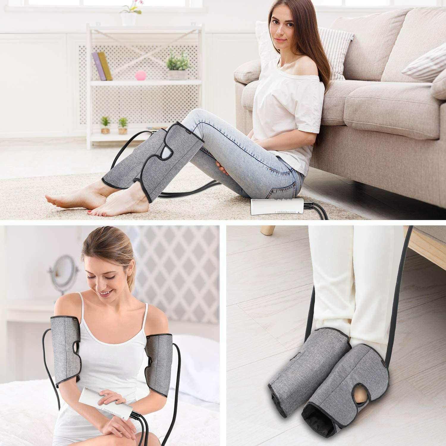 Leg Massager for Circulation, Air Compression Massage for Calves Feet and Arms