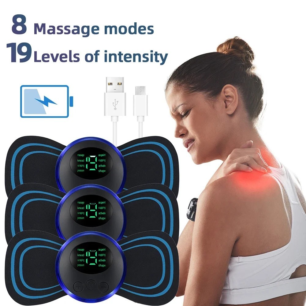 Electric Neck Massager EMS Muscle Massage Stimulator Low Frequency Instrument Ba