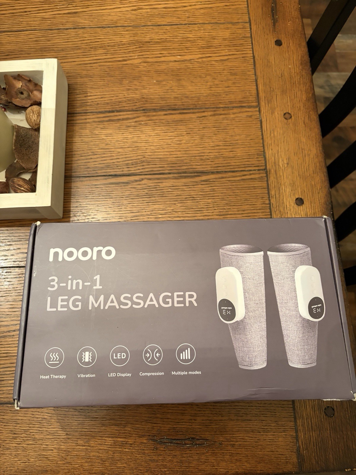Nooro 3-in-1 Leg Massager Advanced System Vibrating Heat Therapy for Legs