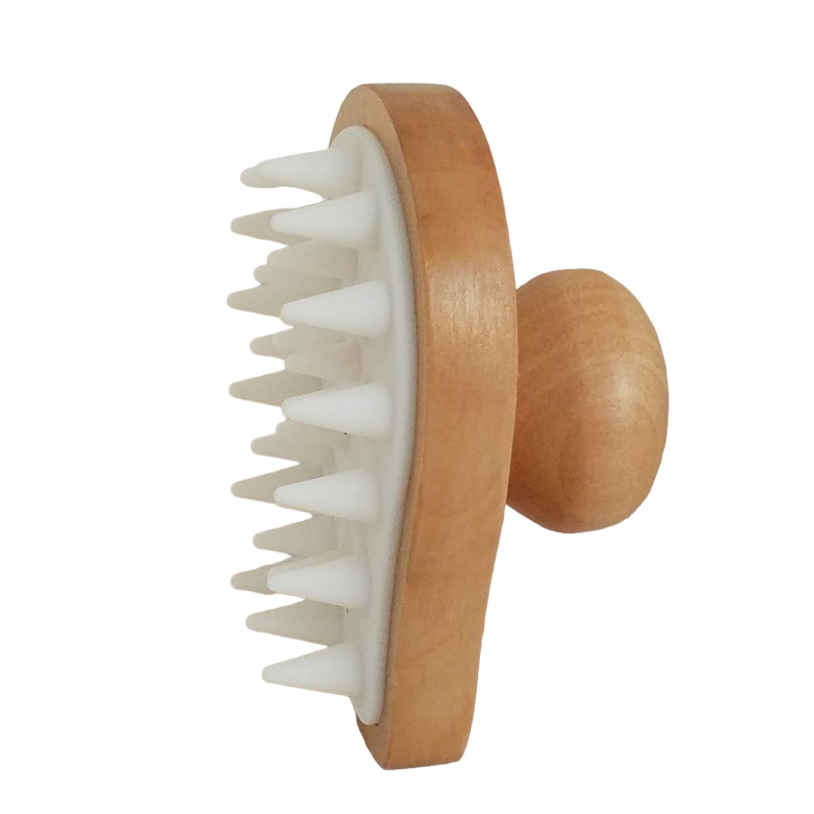 EcoTools Stimulating Scalp Massager for Head Hair Handheld Bamboo Wooden Handle