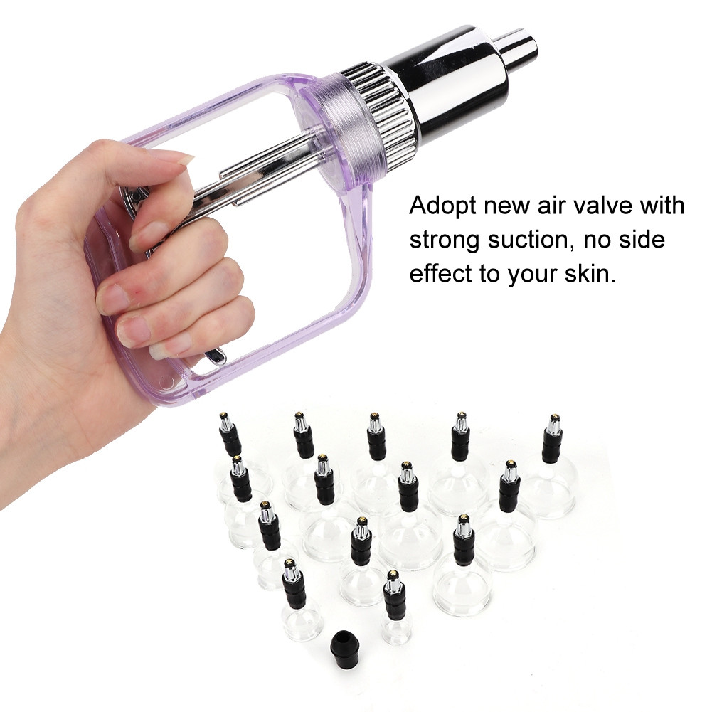 14pcs Suction Cups Jar Vacuum Cupping Set Massager Therapy Cupping Tools