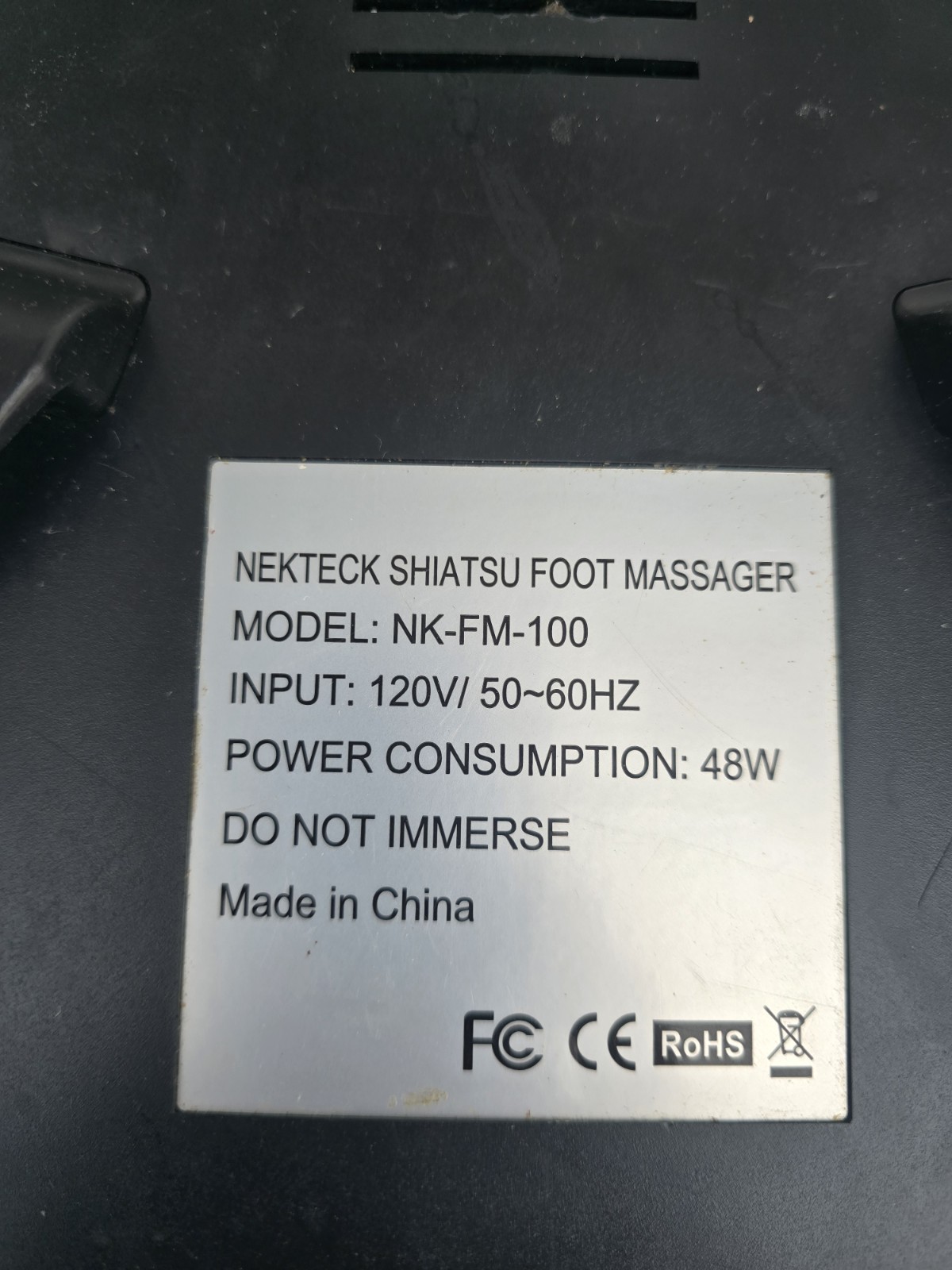Nekteck Shiatsu Foot Massager NK-FM-100 Electric Foot Massager Tested Working