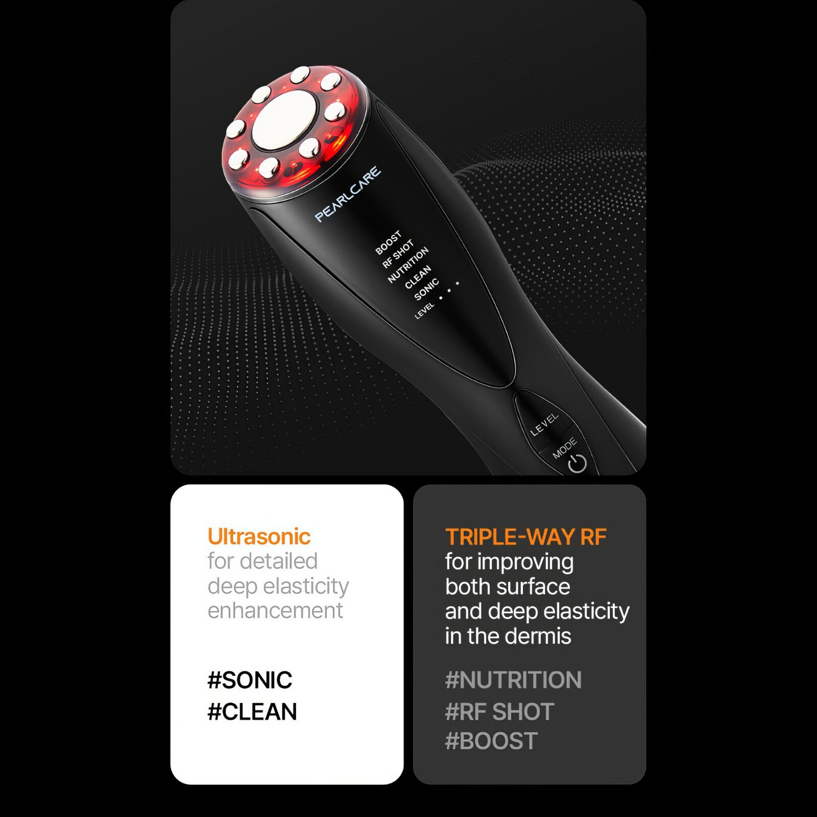 PEARLCARE Triple-Way Skin Regeneration Elasticity Skin Volume RF Ultrasonic