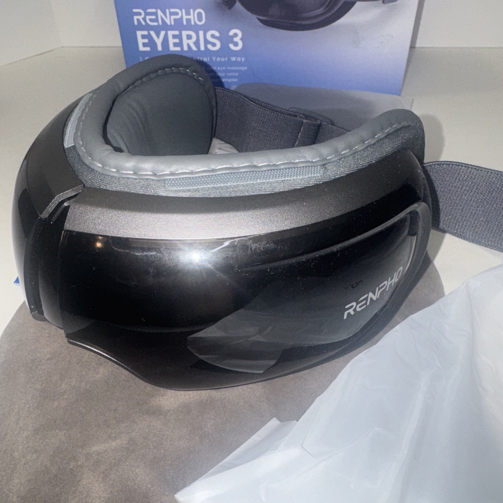 RENPHO EYERIS 3 Warm & Cool Adjustable Eye Massager with Voice Control – New