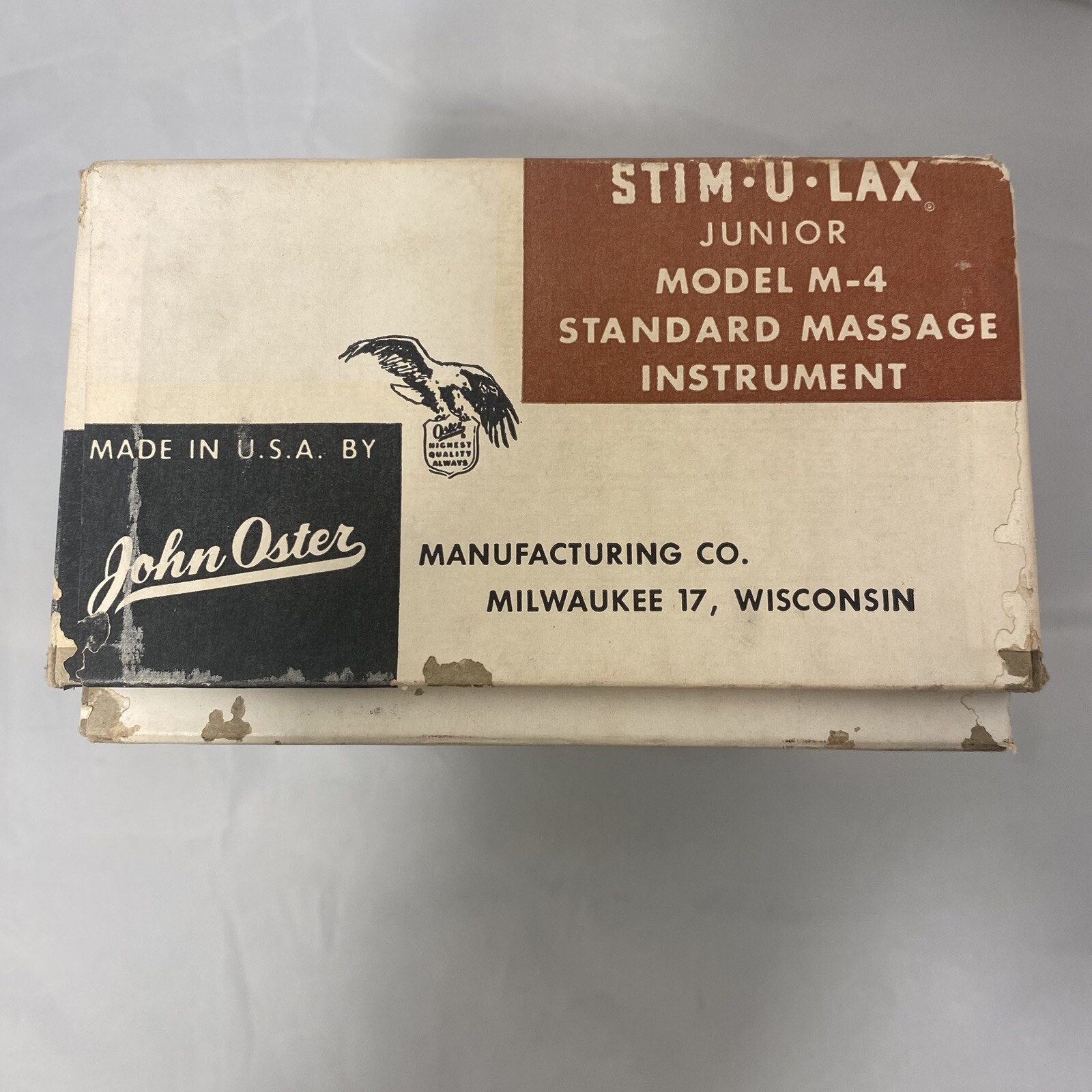 Vintage Oster Stim-U-Lax Junior Electric Massager in Box and Works