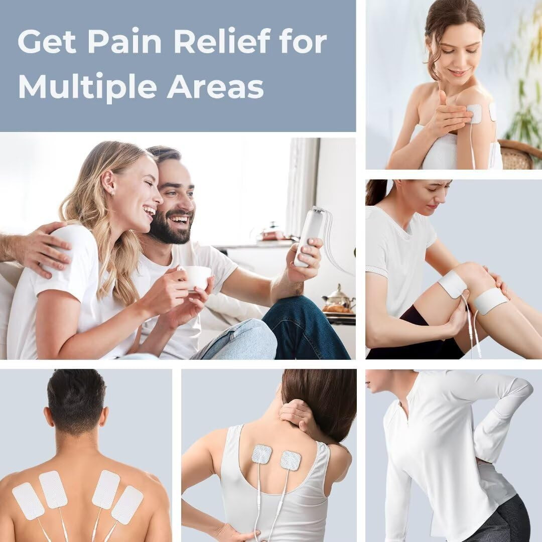 4 Outputs TENS Unit Muscle Stimulator with 24 Modes & Intuitive Operation Design