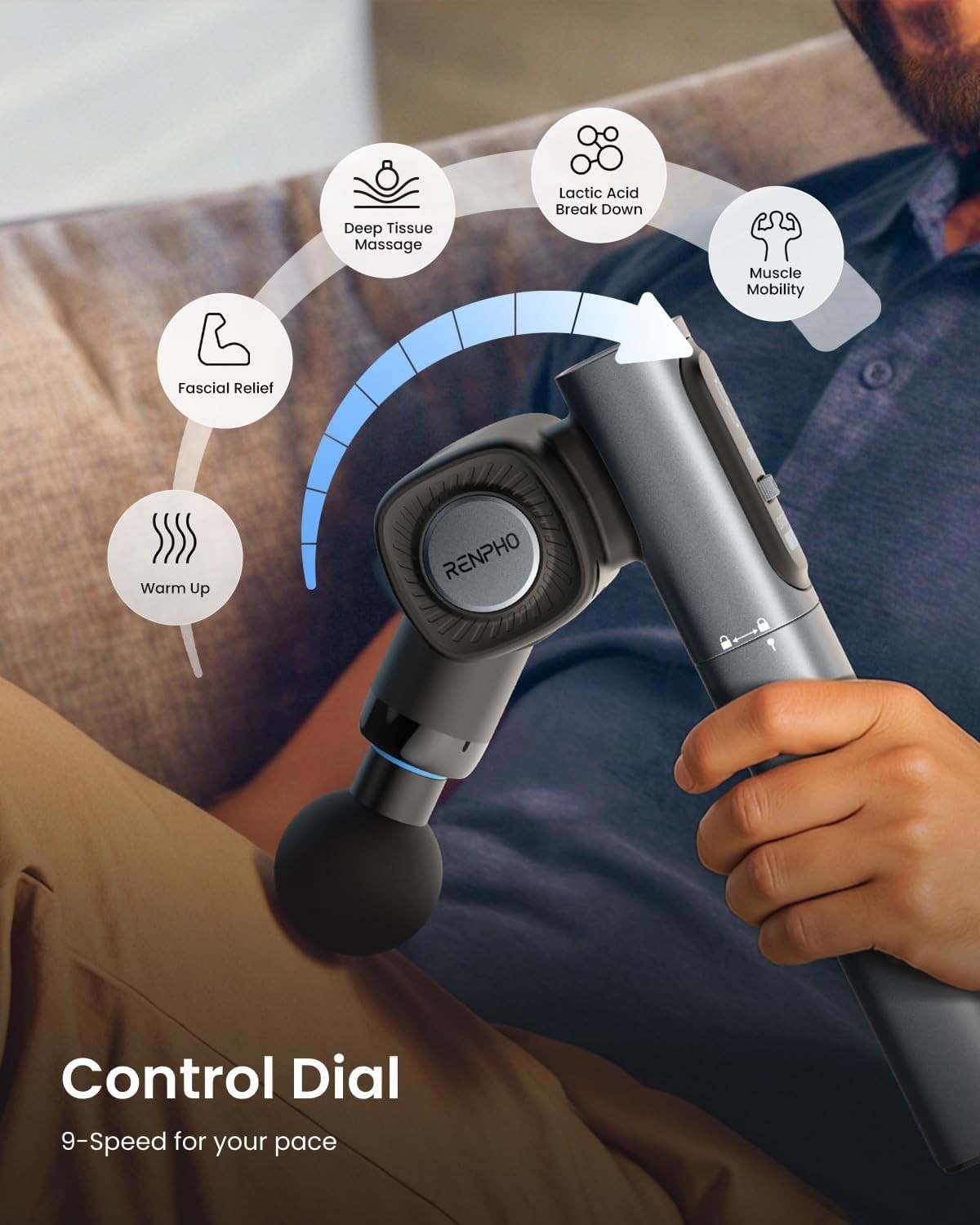Versatile Adjustable Massage Gun with Carry Case – Enhance Your Recovery Routine