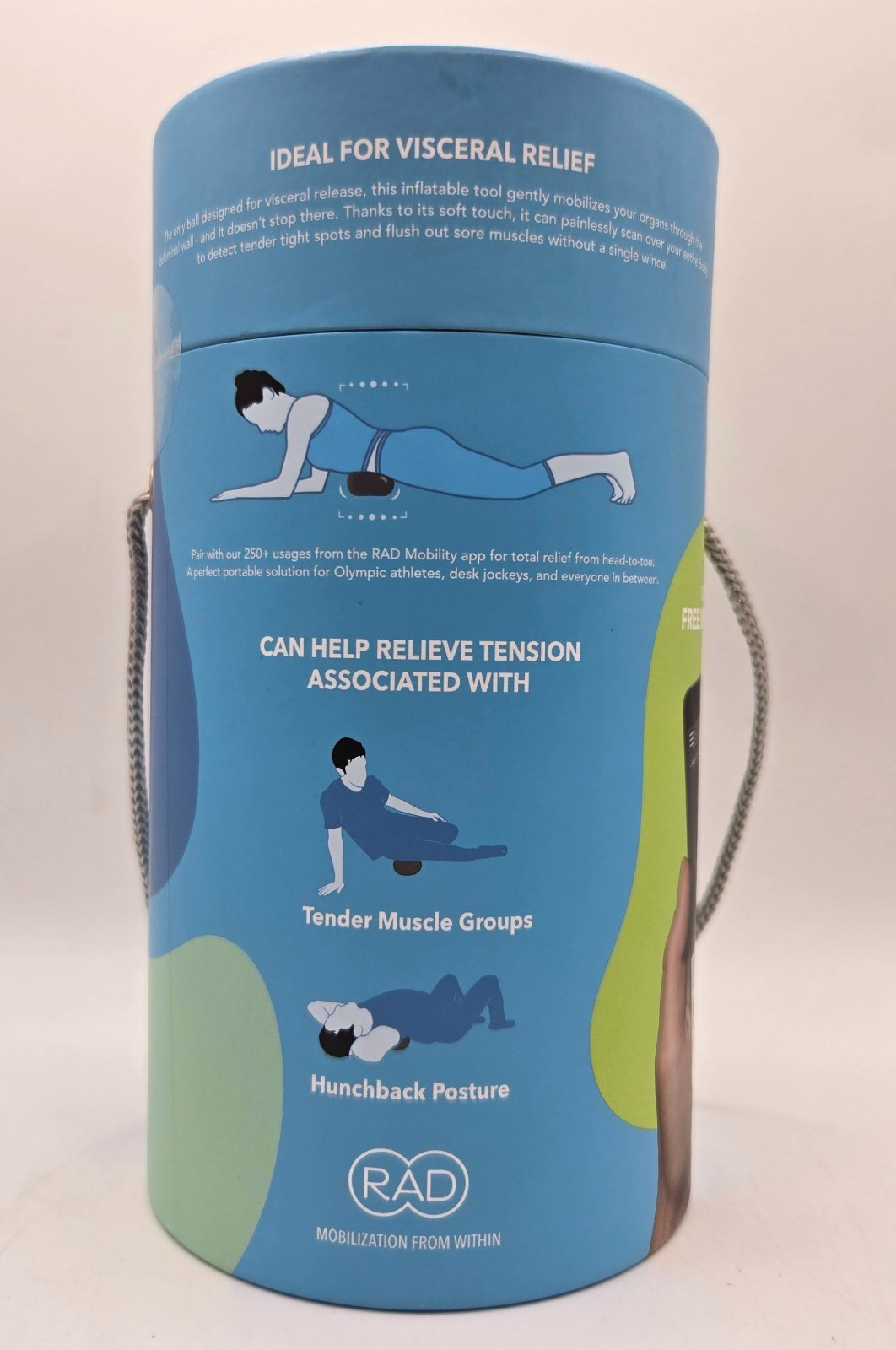 RAD CENTRE Roller Massage Ball Soft Belly Abdominal Myofascial Mobility Recovery