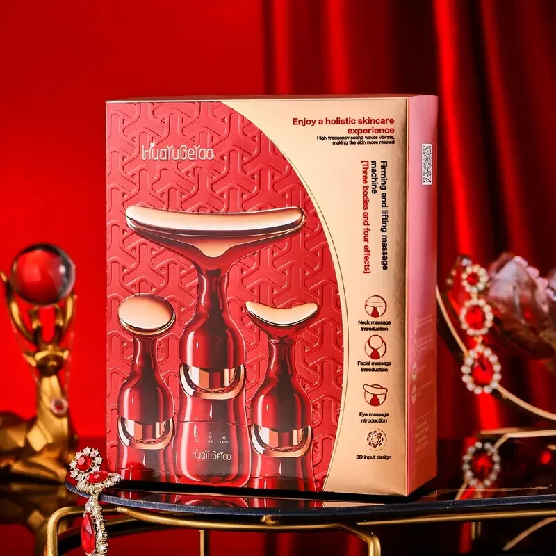 3-in-1 Neck Face Lifting Massager | Anti-Wrinkle LED, Skin Tightening, Facial