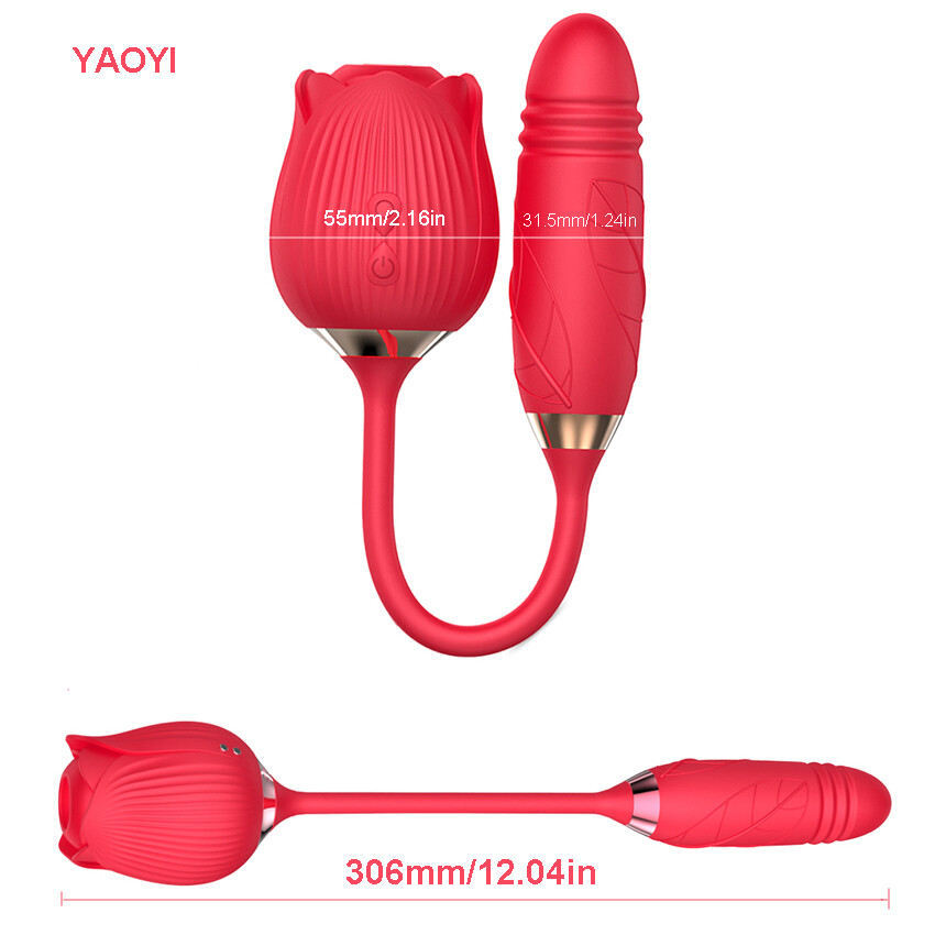 For-Women-Bullet-Vibration-Personal-Body-Stimulator-Thrusting-Sucker-Massager_US