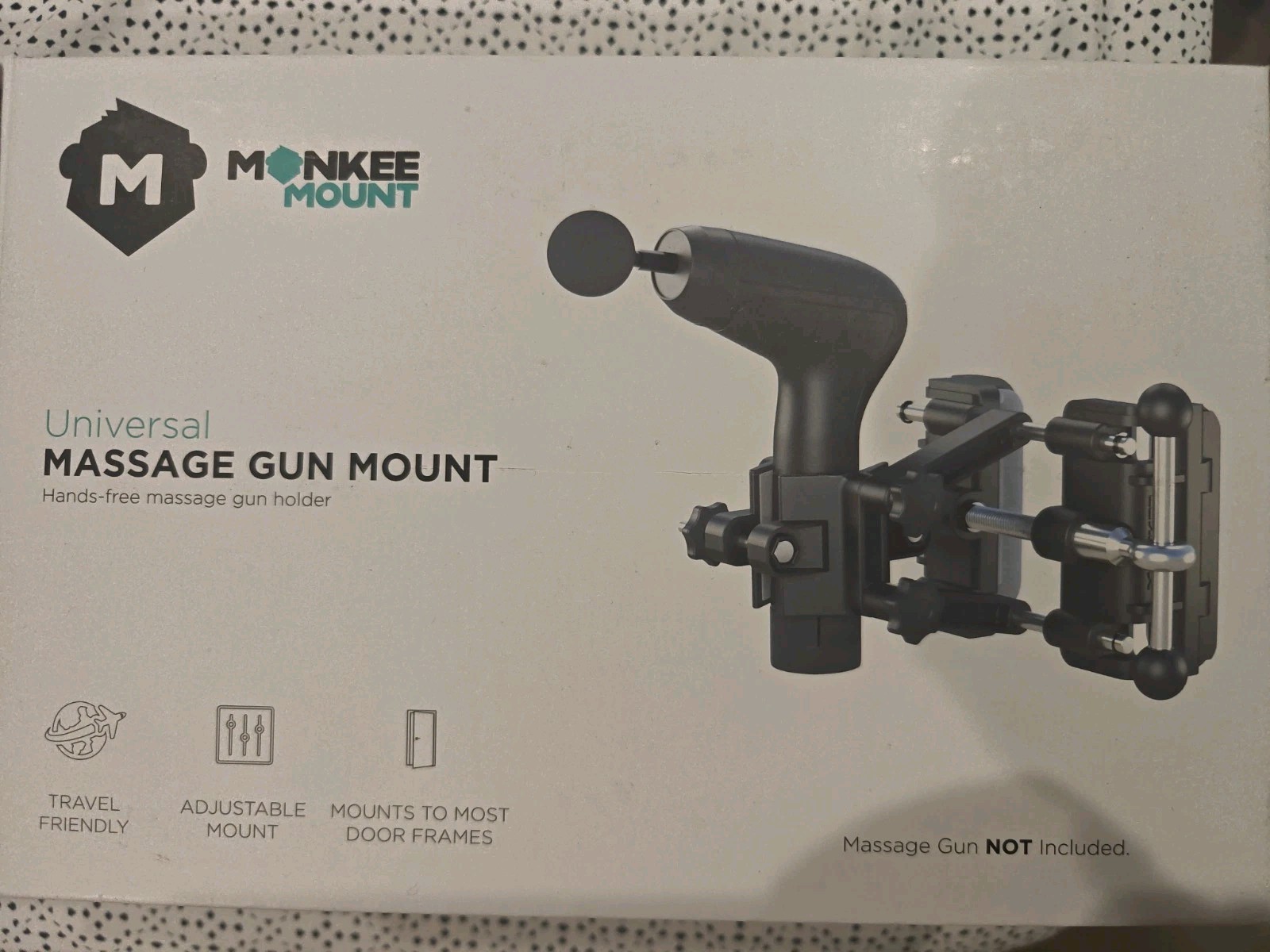 NEW! Monkee Mount Universal Hands-Free Massage Gun Holder Mount For Self Massage