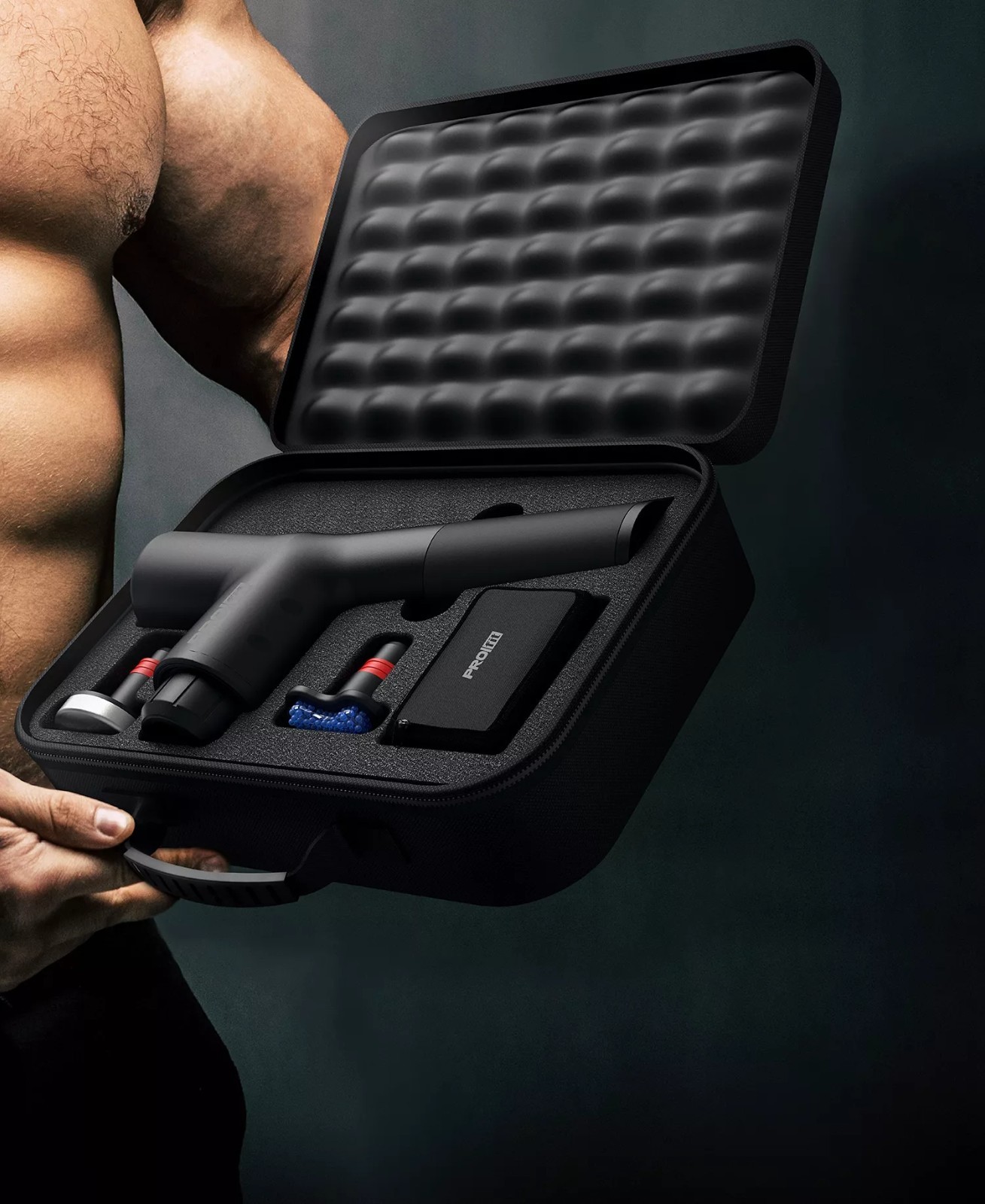 75$ Tzumi Handheld Deep Tissue Full-Body Percussion Muscle Massage Gun Black