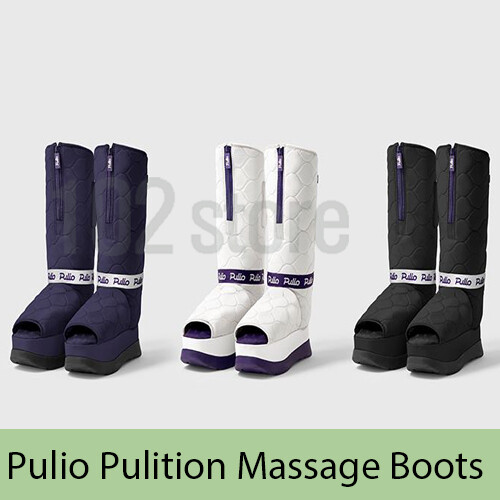 Pulio Pulition Massage Boots Calf Foot Air Compression Massager with Heat PB001