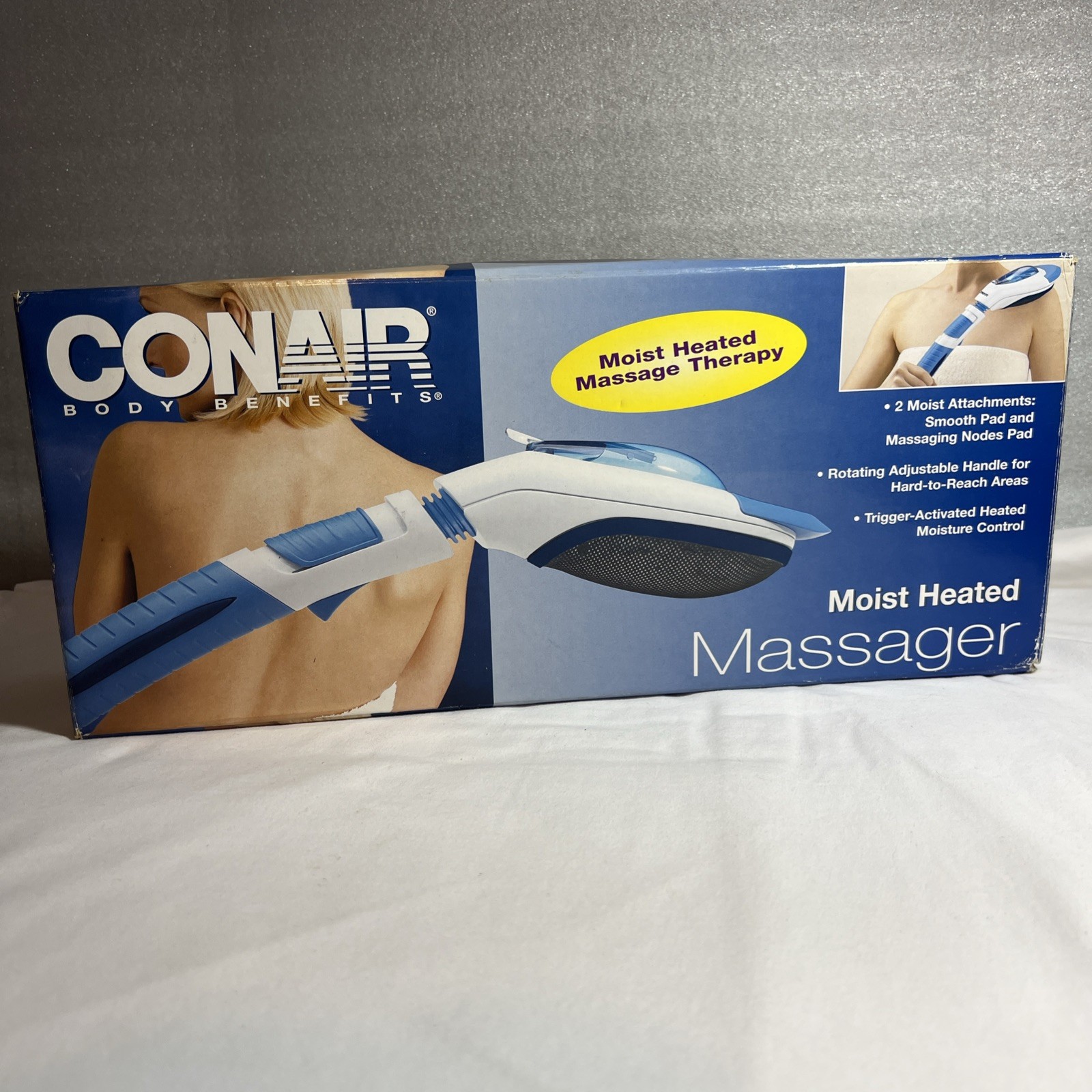 Conair “Body Benefits” Moist Heated Massager and 2 Attachments (Model #WM05)