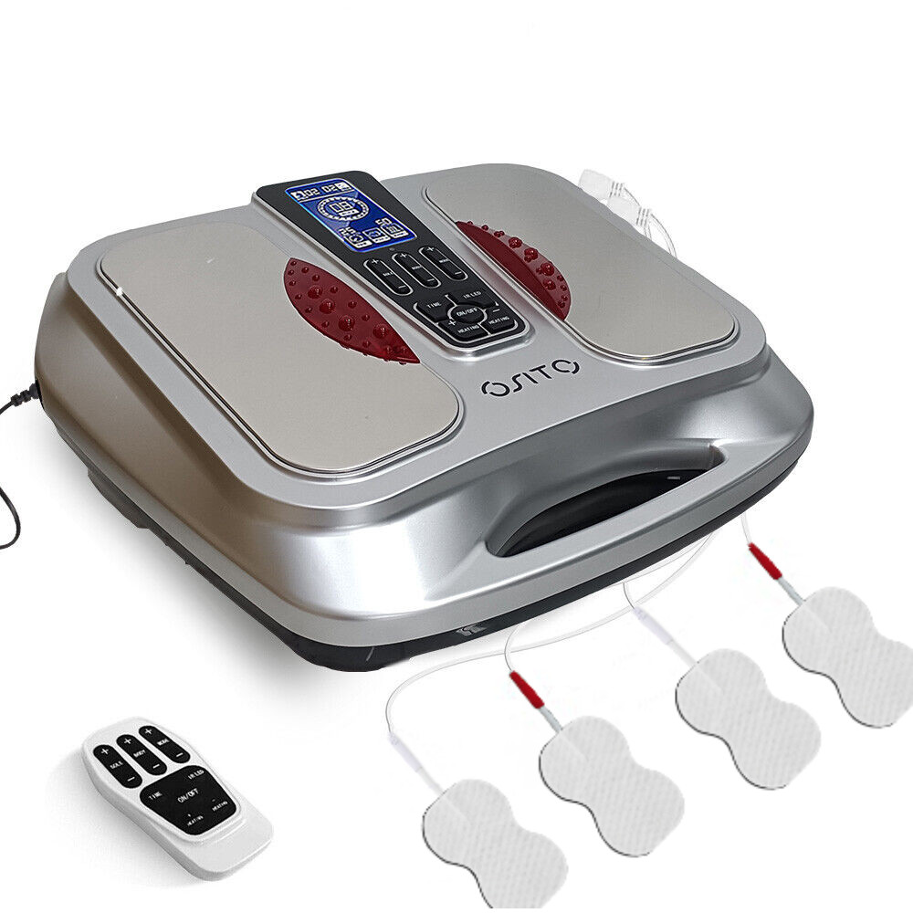 EMS Foot Circulation Massager w/Heat for Neuropathy Feet Legs Blood Circulation