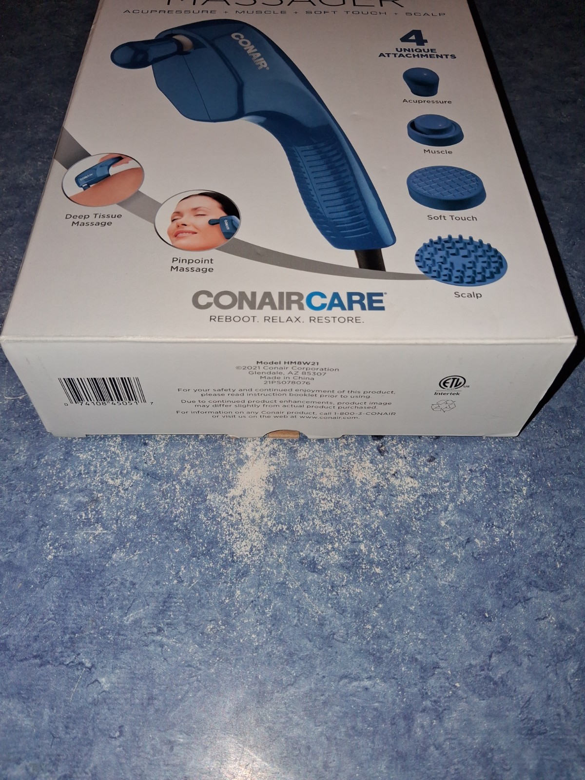 Massager Conaircare Touch ‘N Tone Acupressure Muscle Soft Touch 4 Attachments