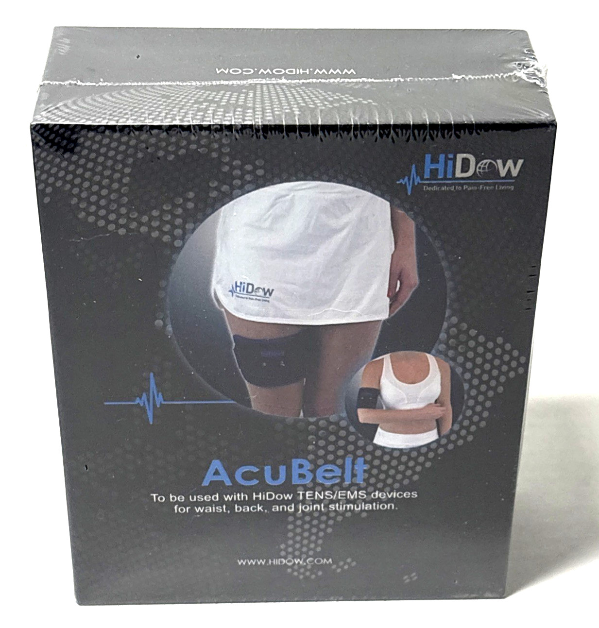 HIDOW ACUBELT RECTANGULAR ELECTRIC STIMULATOR FOR WAIST, BACK AND JOINTS Sealed