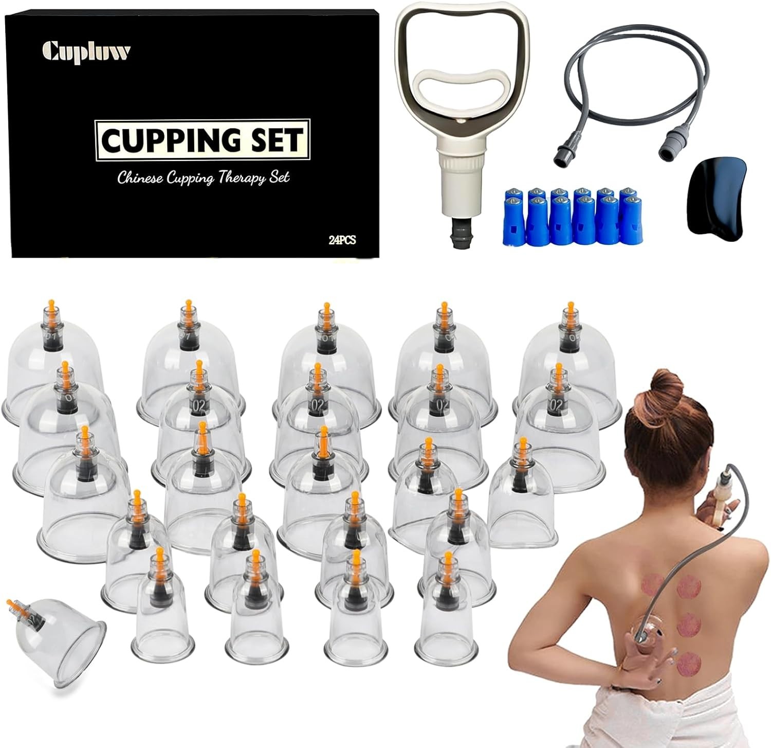 Cupping Set, Cupping Therapy Sets 32 Cups with Pump Suction Cupping Kit for Body