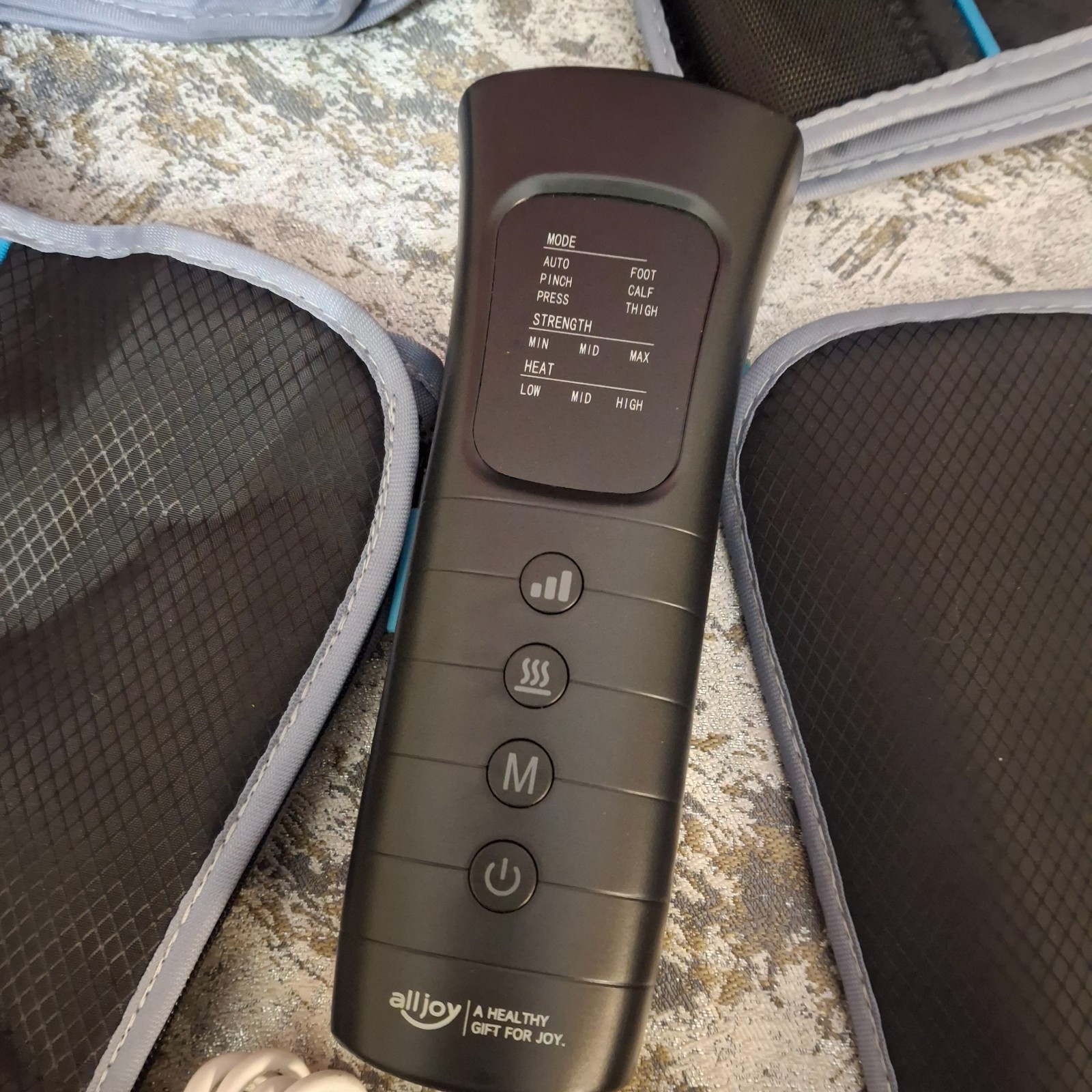 ALLJOY Full Legs Wraps Massagers Air Compression Pair Leg Calf Thigh w/ Remote