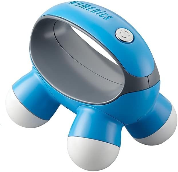 HoMedics, Quatro Mini Hand-Held Massager with Hand Grip, Battery Operated Vibrat