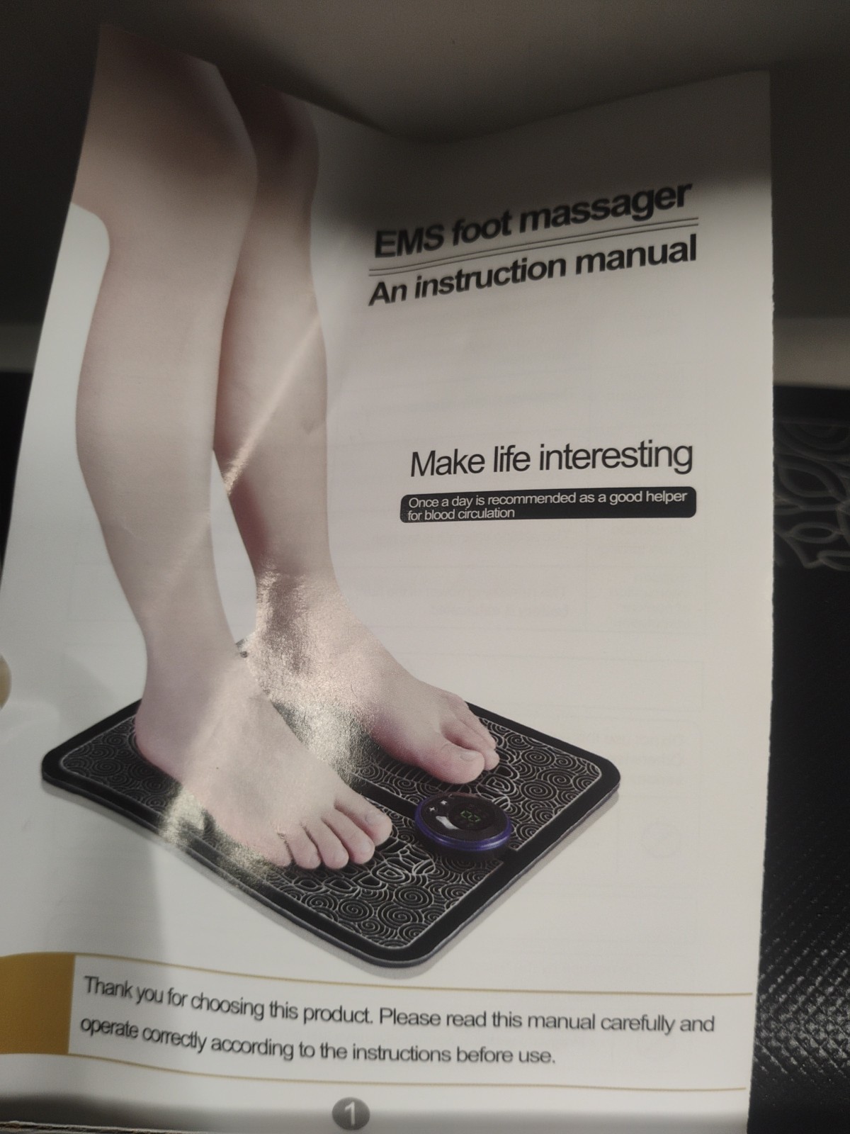 Daphne EMS Neuropathy Foot Massager for Muscle Pain Relief Electric Stimulation