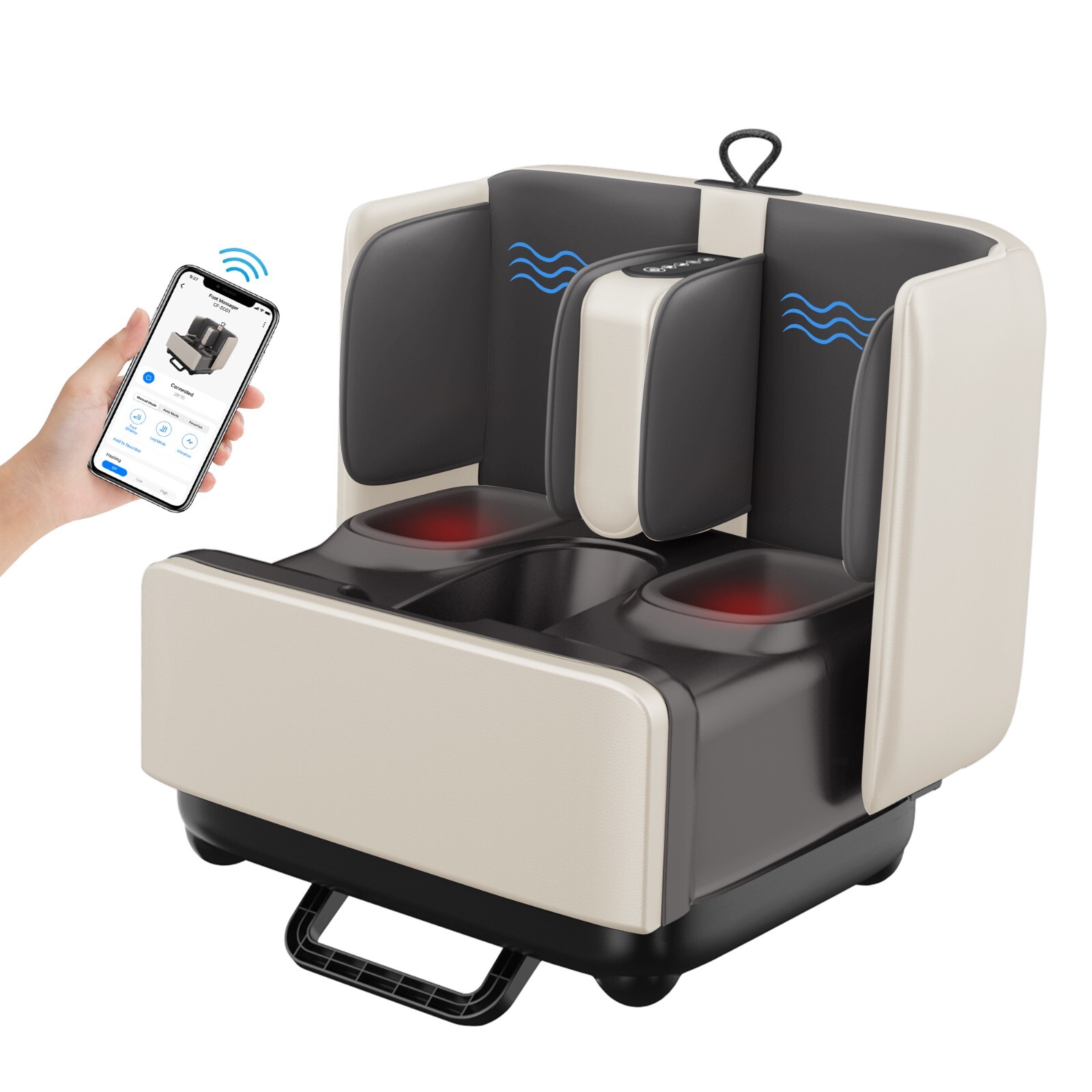Comfier Foot Massage Machine with Heat, Shiatsu Deep Kneading for Pain Relief