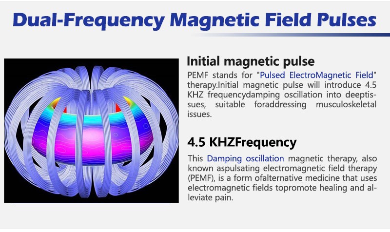 New PMST Loop Magnetic Feild Body Massager PEMF Sport Injury Pain Relief Machine