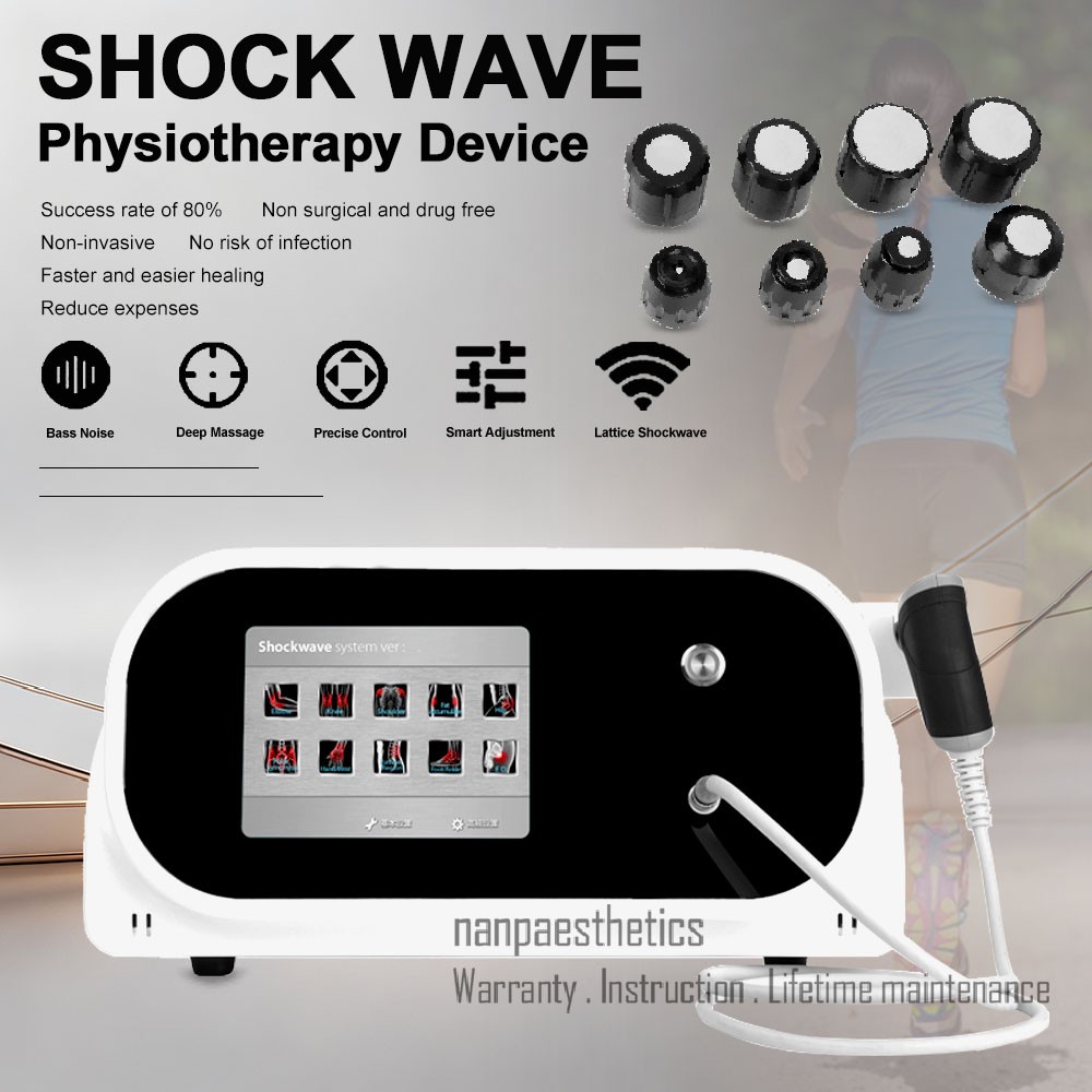 10 Bar Pneumatic Shock Wave Therapy Machine Pain Relief Removal ED Spa Gym Use